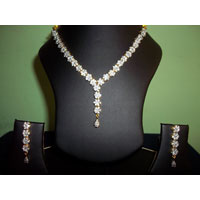 American Diamond Necklace Manufacturer Supplier Wholesale Exporter Importer Buyer Trader Retailer in Jaipur Rajasthan India